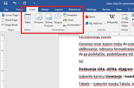 Dodavanje-slika,-oblika,-dijagram-word